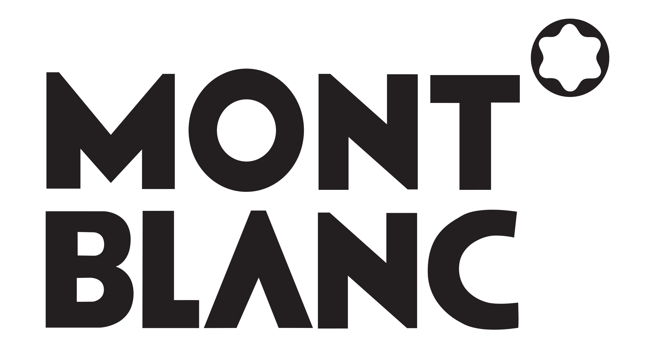 Mont Blanc Schriftzug